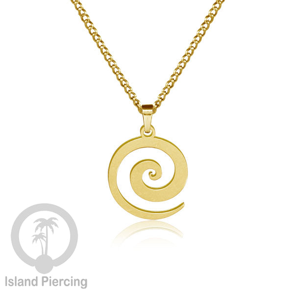 Steel Chain Necklace, kalung stainless Liontin warna Gold. Peace, Anarchy, Spiral, Gecko...