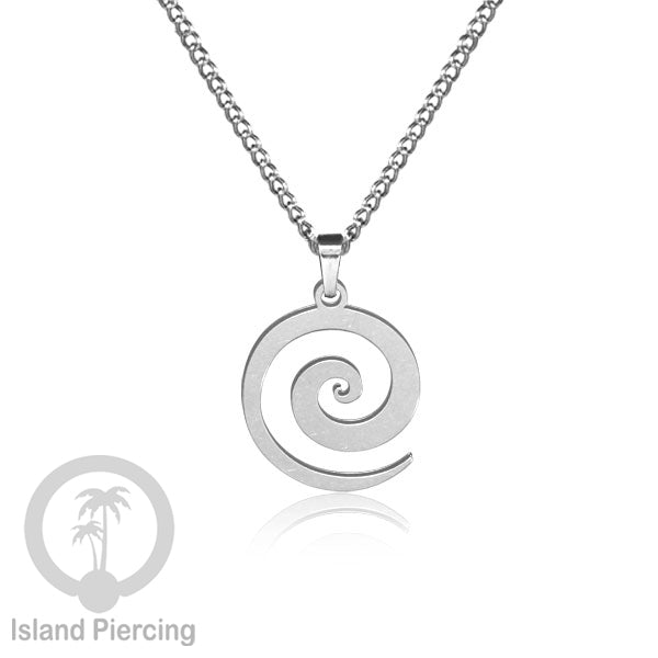 Steel Chain Necklace, kalung stainless Liontin warna Silver. Peace, Anarchy, Spiral, Gecko...