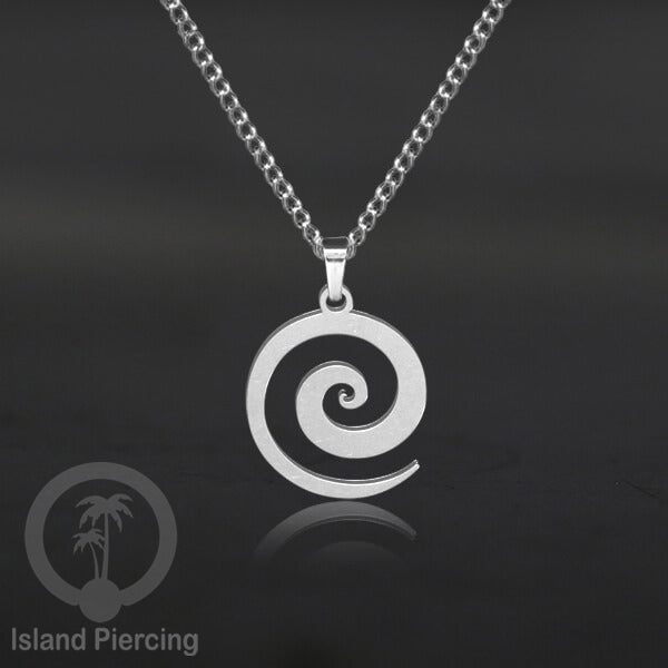Steel Chain Necklace, kalung stainless Liontin warna Silver. Peace, Anarchy, Spiral, Gecko...