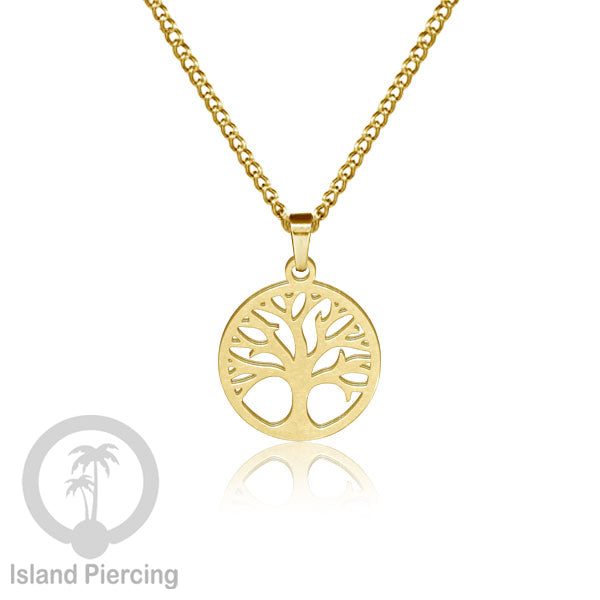 Kalung Liontin Stainless warna silver desain Tree of Life, Hamsa, Salip, Jamur...