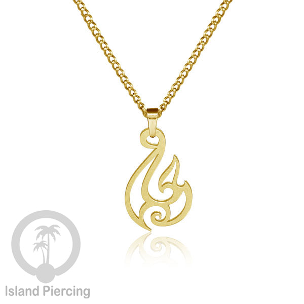 Kalung Liontin Stainless warna silver desain Tree of Life, Hamsa, Salip, Jamur...