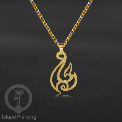 Kalung Liontin Stainless warna silver desain Tree of Life, Hamsa, Salip, Jamur...