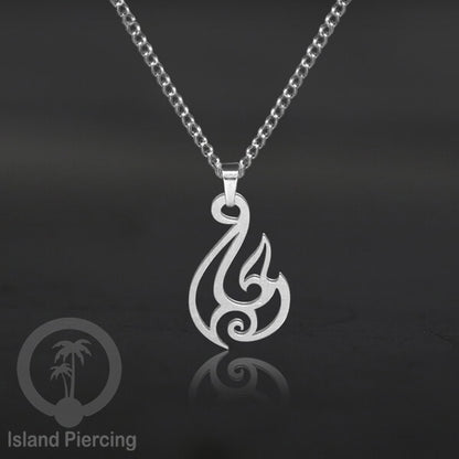 Kalung Liontin Stainless warna silver desain Tree of Life, Hamsa, Salip, Jamur...