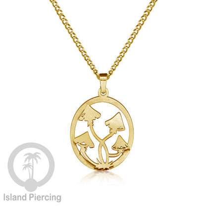Kalung Liontin Stainless warna silver desain Tree of Life, Hamsa, Salip, Jamur...