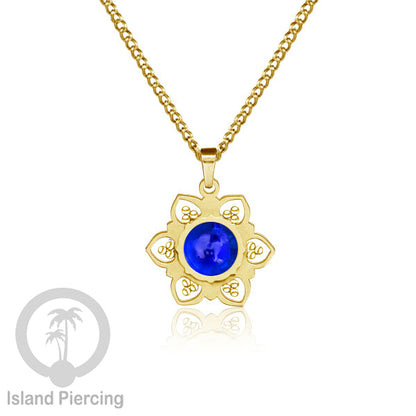 Steel Charm Chain Necklace with Epoxy, Kalung Liontin Stainless warna Gold dengan Resin