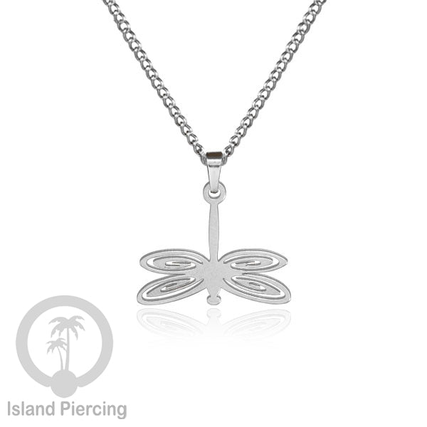 Perhiasan Stainless Kalung Liontin kecil warna Gold  motif Bunga, Dragonfly, Kunci, Fairy, Butterfly, Spider