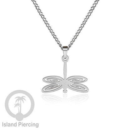 Perhiasan Stainless Kalung Liontin kecil warna Gold  motif Bunga, Dragonfly, Kunci, Fairy, Butterfly, Spider