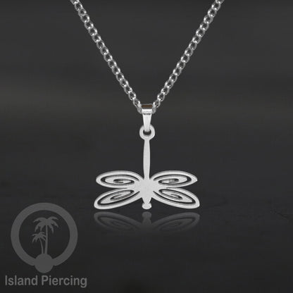 Perhiasan Stainless Kalung Liontin kecil warna Gold  motif Bunga, Dragonfly, Kunci, Fairy, Butterfly, Spider