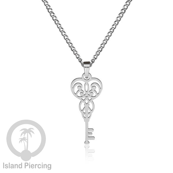 Perhiasan Stainless Kalung Liontin kecil warna Gold  motif Bunga, Dragonfly, Kunci, Fairy, Butterfly, Spider