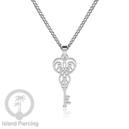 Perhiasan Stainless Kalung Liontin kecil warna Gold  motif Bunga, Dragonfly, Kunci, Fairy, Butterfly, Spider