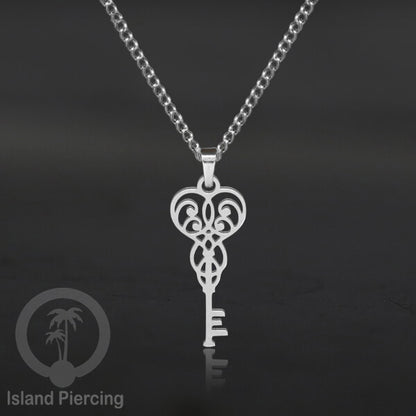 Perhiasan Stainless Kalung Liontin kecil warna Gold  motif Bunga, Dragonfly, Kunci, Fairy, Butterfly, Spider
