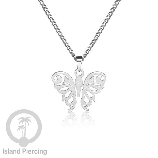 Perhiasan Stainless Kalung Liontin kecil warna Gold  motif Bunga, Dragonfly, Kunci, Fairy, Butterfly, Spider