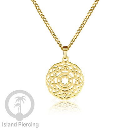 Steel Chain Necklace with Charm, Aksesoris Kalung Stainless dengan Liontin kecil