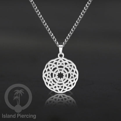 Steel Chain Necklace with Charm, Aksesoris Kalung Stainless dengan Liontin kecil