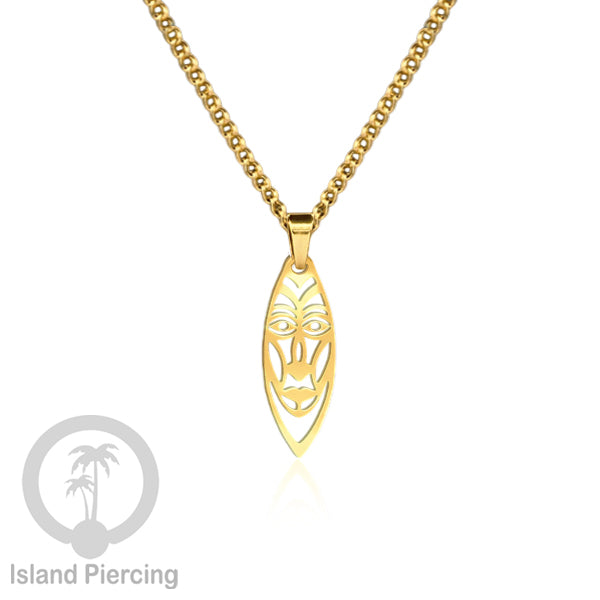 Kalung Stainless dengan Liontin Surf warna Gold. Banyak variasi Bandul Surf Board Necklace
