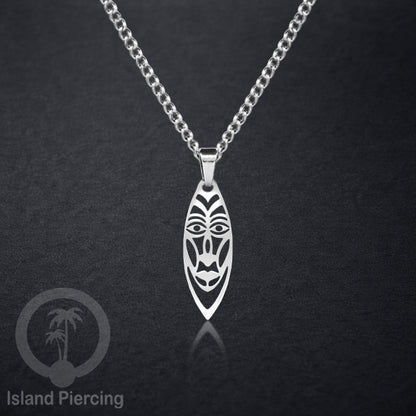 Kalung Stainless dengan Liontin Surf warna Silver. Banyak variasi Bandul Surf Board Necklace