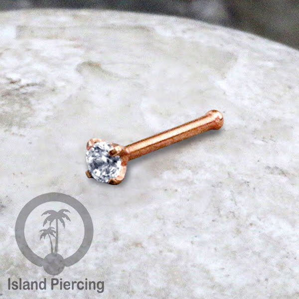 Nose pin piercing jewelry perhIasan hidung warna silver, gold dan rose gold