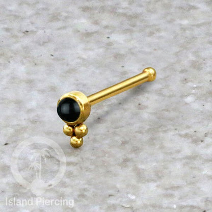 Nose Pin Piercing Jewelry Perhiasan Hidung banyak variasi warna gold dengan Kristal dan Batu