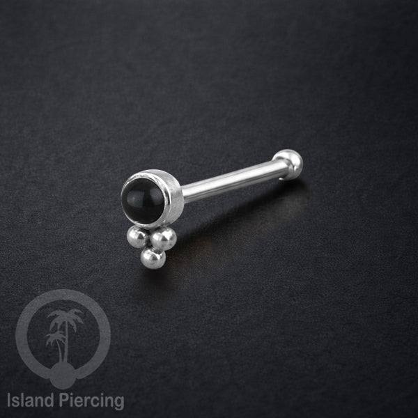 Nose Pin Piercing Jewelry Perhiasan Hidung banyak variasi warna silver dengan Kristal dan Batu