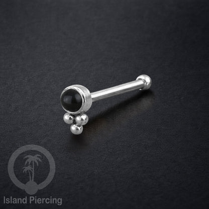 Nose Pin Piercing Jewelry Perhiasan Hidung banyak variasi warna silver dengan Kristal dan Batu