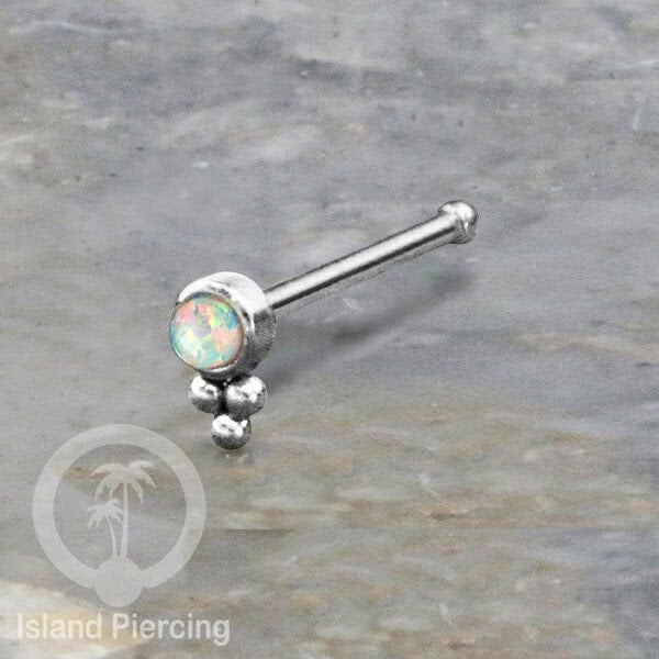 Nose Pin Piercing Jewelry Perhiasan Hidung banyak variasi warna silver dengan Kristal dan Batu
