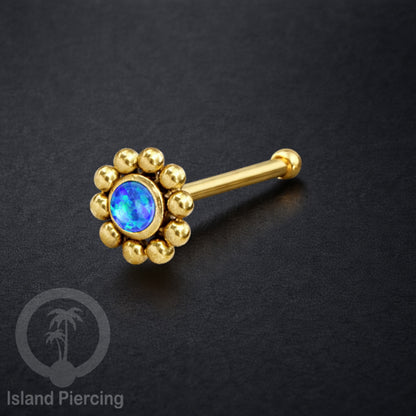 Nose Pin Piercing Jewelry Perhiasan Hidung banyak variasi warna gold dengan Kristal dan Batu