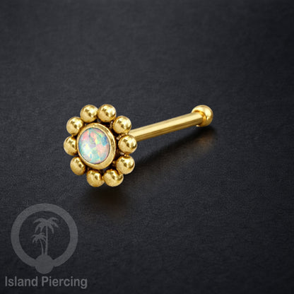 Nose Pin Piercing Jewelry Perhiasan Hidung banyak variasi warna gold dengan Kristal dan Batu