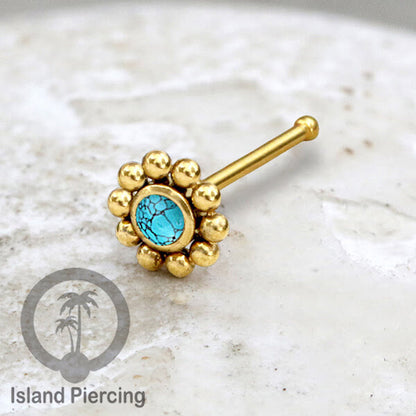 Nose Pin Piercing Jewelry Perhiasan Hidung banyak variasi warna gold dengan Kristal dan Batu