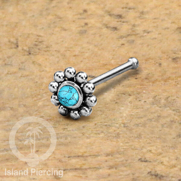 Nose Pin Piercing Jewelry Perhiasan Hidung banyak variasi warna silver dengan Kristal dan Batu