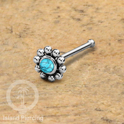 Nose Pin Piercing Jewelry Perhiasan Hidung banyak variasi warna silver dengan Kristal dan Batu