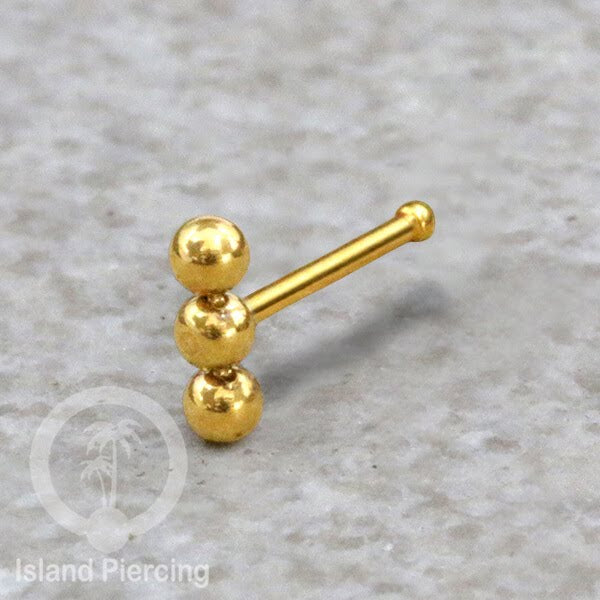 Nose Pin Piercing Jewelry Perhiasan Hidung banyak model istimewa warna gold