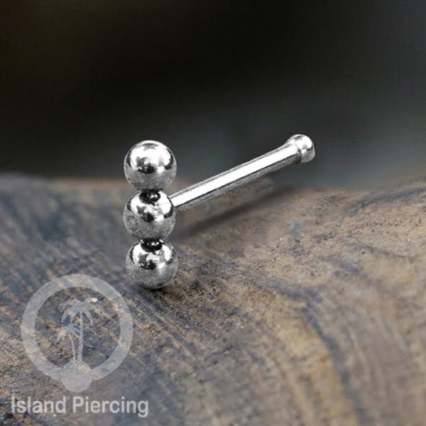 Nose Pin Piercing Jewelry Perhiasan Hidung banyak model istimewa warna silver