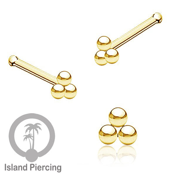 Nose Pin Piercing Jewelry Perhiasan Hidung banyak model istimewa warna gold