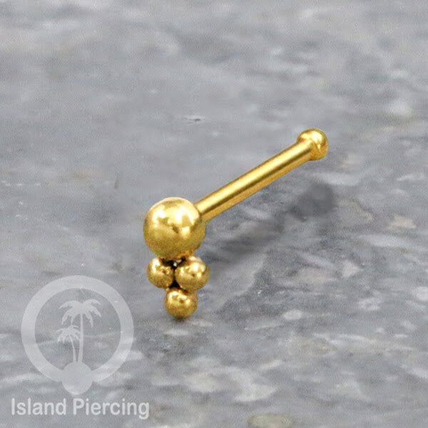 Nose Pin Piercing Jewelry Perhiasan Hidung banyak model istimewa warna gold