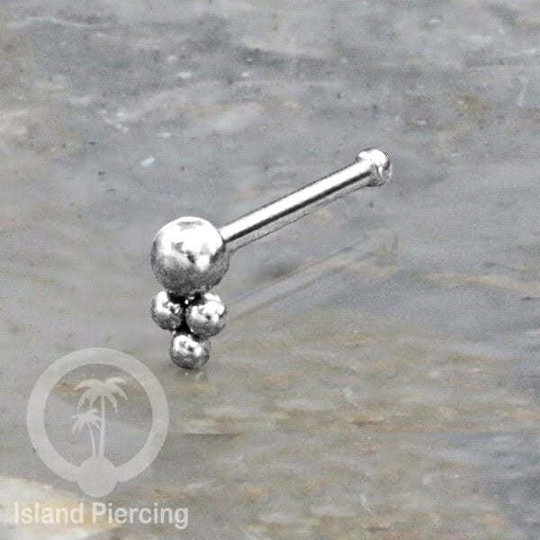 Nose Pin Piercing Jewelry Perhiasan Hidung banyak model istimewa warna silver