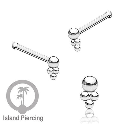 Nose Pin Piercing Jewelry Perhiasan Hidung banyak model istimewa warna silver