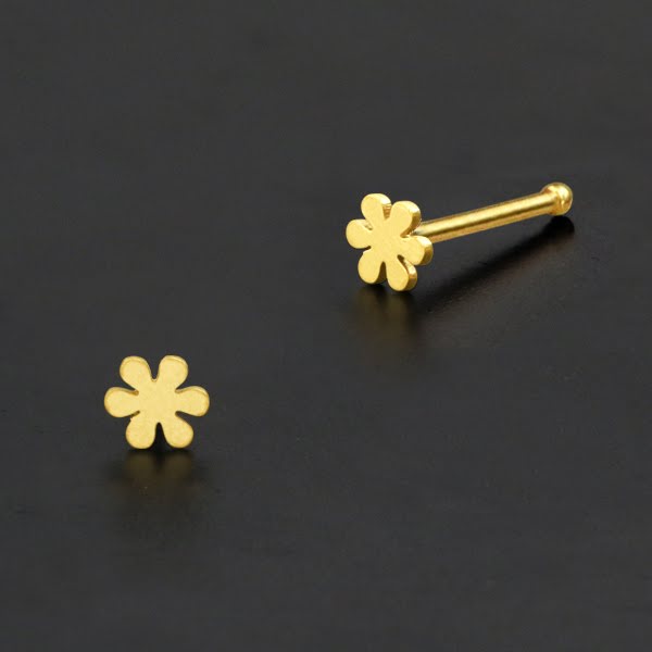 Nose Pin Piercing Jewelry Perhiasan Hidung warna gold byk pilihan motif menarik