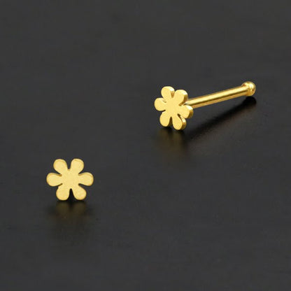 Nose Pin Piercing Jewelry Perhiasan Hidung warna gold byk pilihan motif menarik