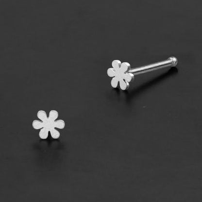 Nose Pin Piercing Jewelry Perhiasan Hidung warna silver byk pilihan motif menarik