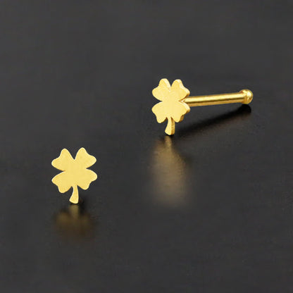 Nose Pin Piercing Jewelry Perhiasan Hidung warna gold byk pilihan motif menarik