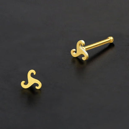 Nose Pin Piercing Jewelry Perhiasan Hidung warna gold byk pilihan motif menarik