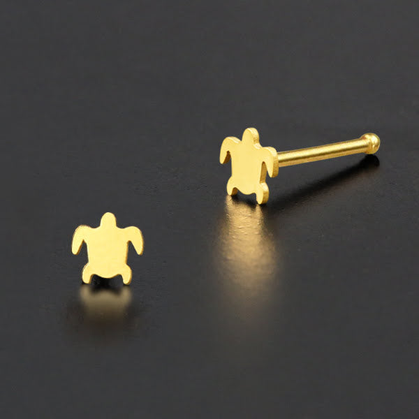 Nose Pin Piercing Jewelry Perhiasan Hidung warna gold byk pilihan motif menarik