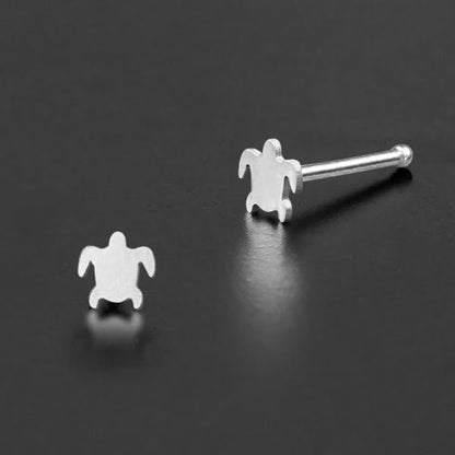 Nose Pin Piercing Jewelry Perhiasan Hidung warna silver byk pilihan motif menarik