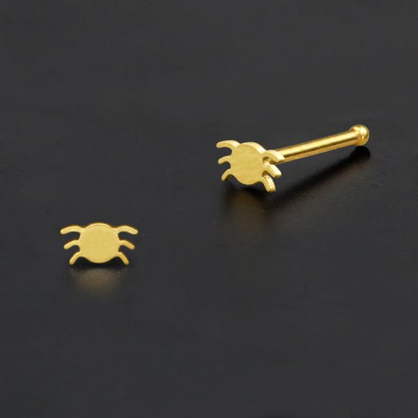 Nose Pin Piercing Jewelry Perhiasan Hidung warna gold byk pilihan motif menarik