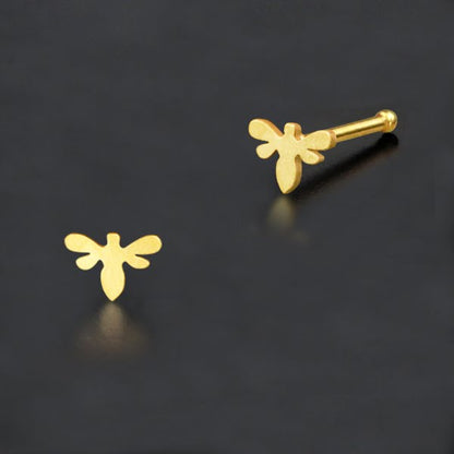 Nose Pin Piercing Jewelry Perhiasan Hidung warna gold byk pilihan desain popular