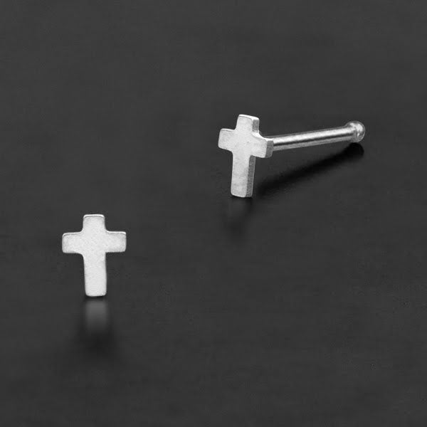 Nose Pin Piercing Jewelry Perhiasan Hidung warna silver banyak pilihan desain popular