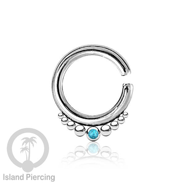 Tindik stainless body piercing, lingkaran terbuka dengan las bola pakai tangan