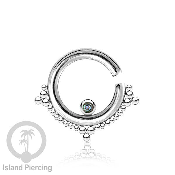Tindik stainless body piercing, lingkaran terbuka dengan las bola pakai tangan
