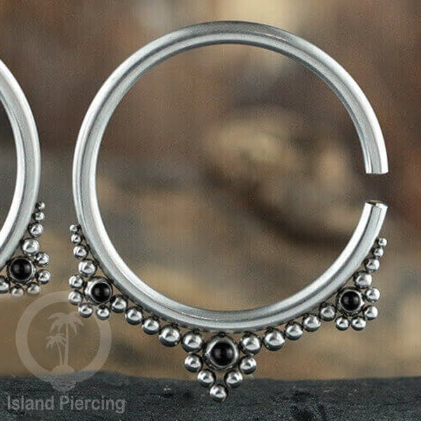 Body Piercing Stainless  Anting Tindik Lingkaran Ukuran Sedang, 3mm