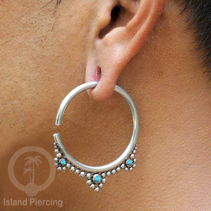 Body Piercing Stainless  Anting Tindik Lingkaran Ukuran Sedang, 3mm